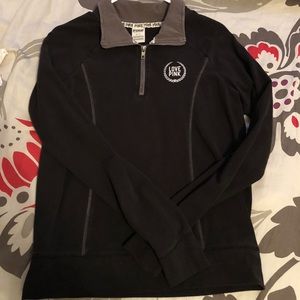 PINK QUARTER ZIP-UP JACKET